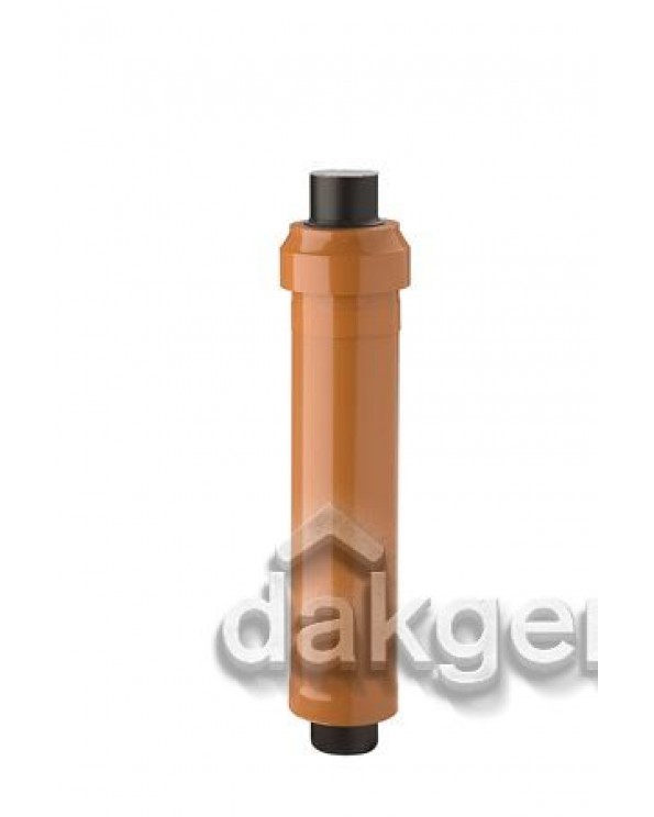 Rolux CLV Dakdoorvoer PP/metaal 125/200 terracotta