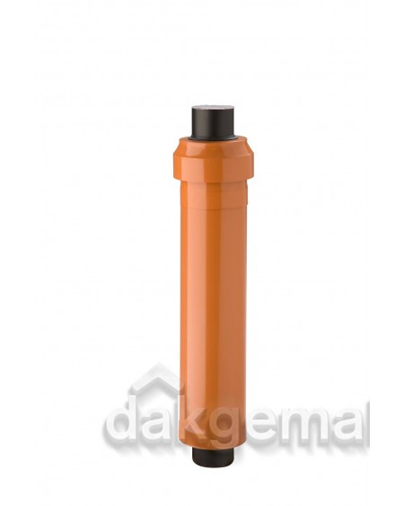 Rolux CLV Dakdoorvoer PP/metaal 125/200 terracotta