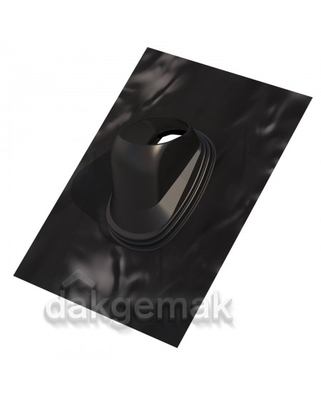Dakdoorvoerpan Lood Universeel 131 35-55° 500mm x 500mm zwart