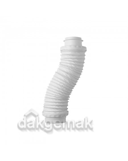 Aansluitstuk Flexibel KS 131-125 650mm voor ventilatiedakdoorvoer wit